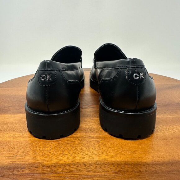 Calvin Klein Penny Loafer Shoes 9.5 M Black Frenza Slip On - Picture 7 of 11